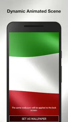 3D Italy Flag Live Wallpaper android App screenshot 1