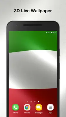 3D Italy Flag Live Wallpaper android App screenshot 2